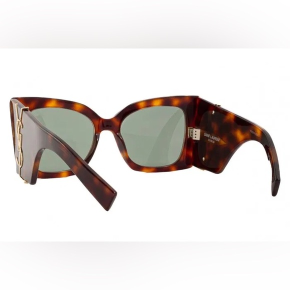 NEW SL M119 BLAZE 002 SAINT LAURENT BUTTERFLY SLM119 002 BROWN SUNGLASSES - Picture 4 of 5